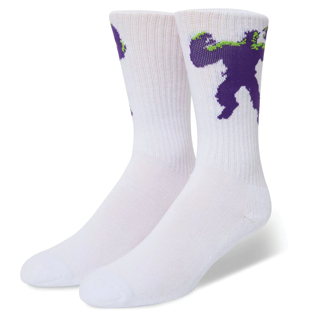 Huf x Marvel Hulk Radiate Socks - White - Vault Board Shop HUF