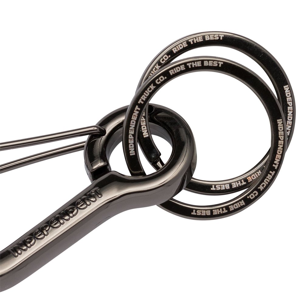 Independent Bauhaus Clip Key Chain - Gunmetal - Vault Board Shop Independent