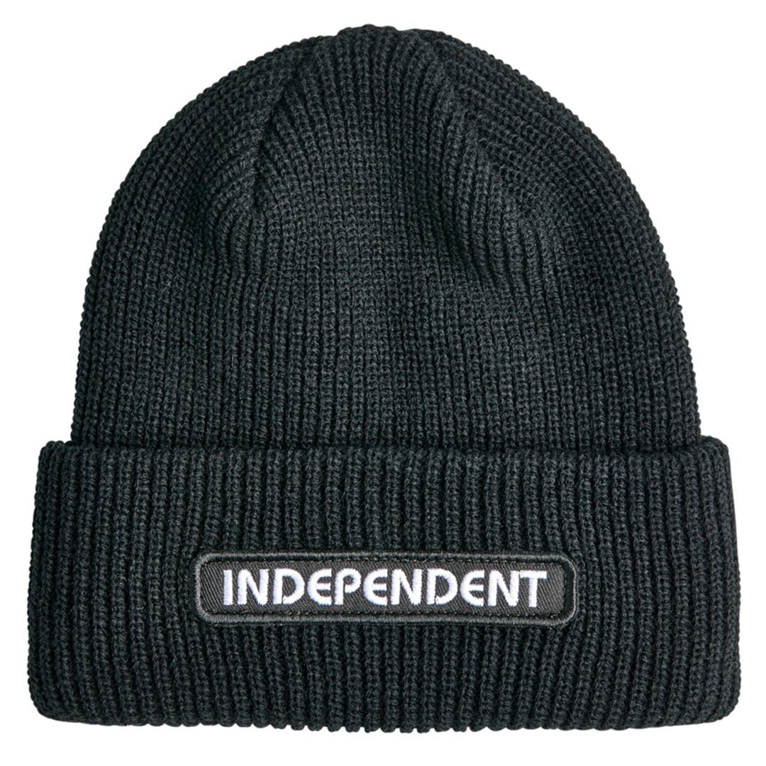 Independent B/C Groundwork Long Shoreman Beanie - Black - Vault Board Shop Independent