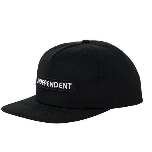 Independent B/C Groundwork Snapback Hat - Black - Vault Board Shop Independent