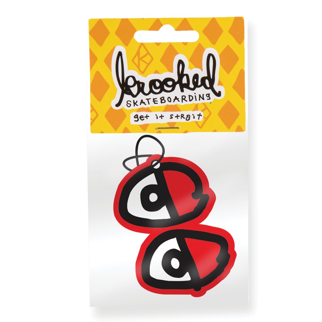 Krooked Eyes Air Freshener - Vault Board Shop Krooked