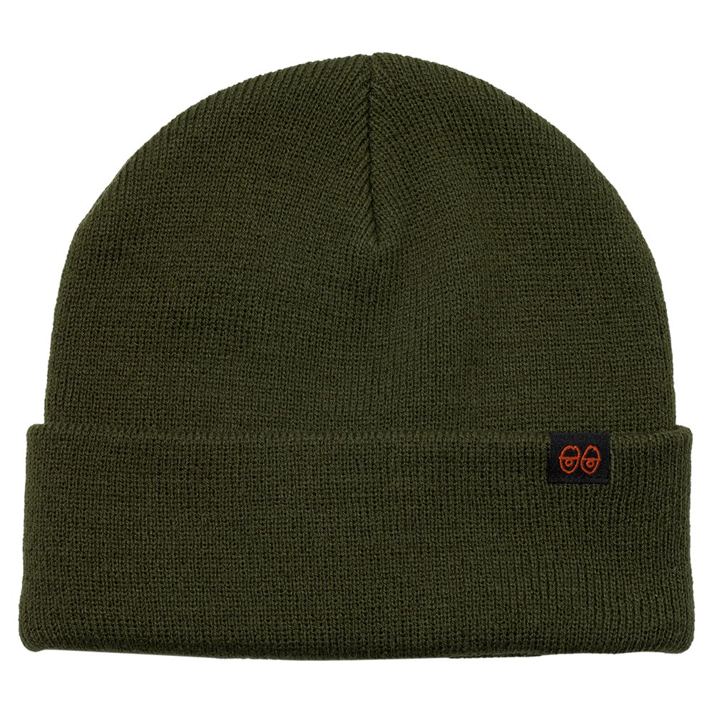 Krooked Eyes Clip Beanie - Olive - Vault Board Shop Krooked