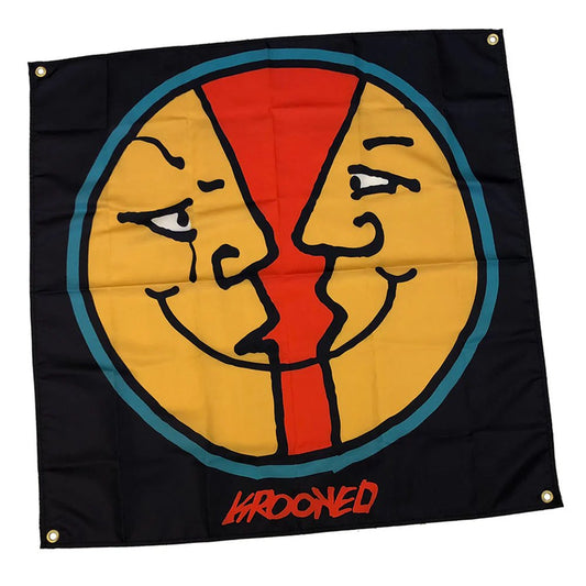 Krooked Moonface Banner - Vault Board Shop Krooked