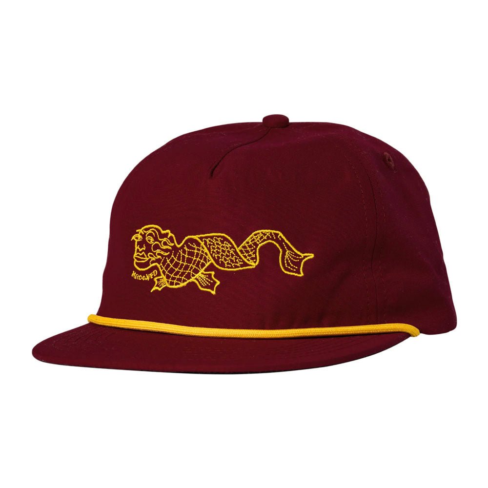 Krooked Slow Feet Snapback - Burgundy - Vault Board Shop Krooked