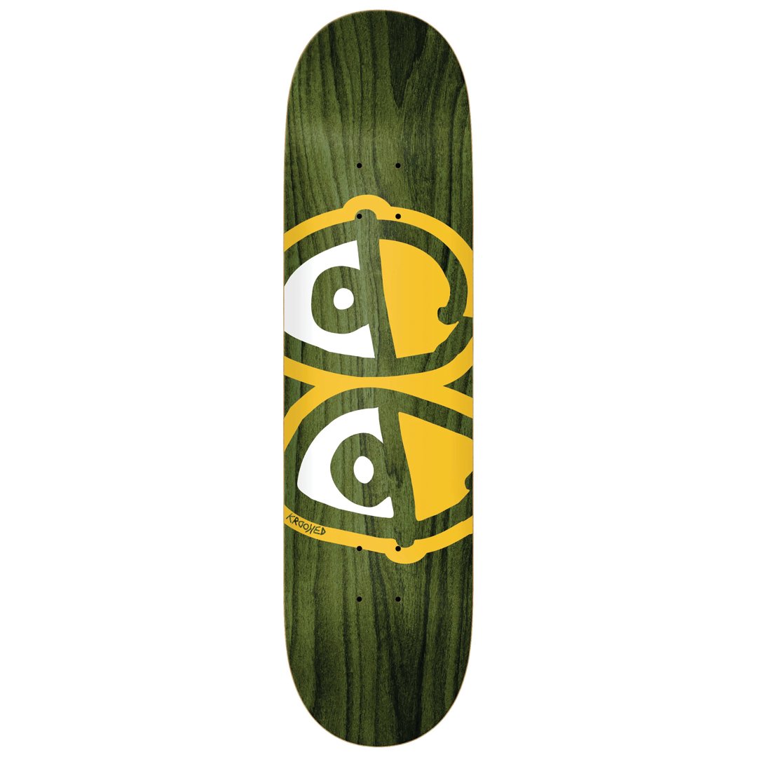 Krooked Team Eyes Assorted Stain Deck - 8.06" - Vault Board Shop Krooked