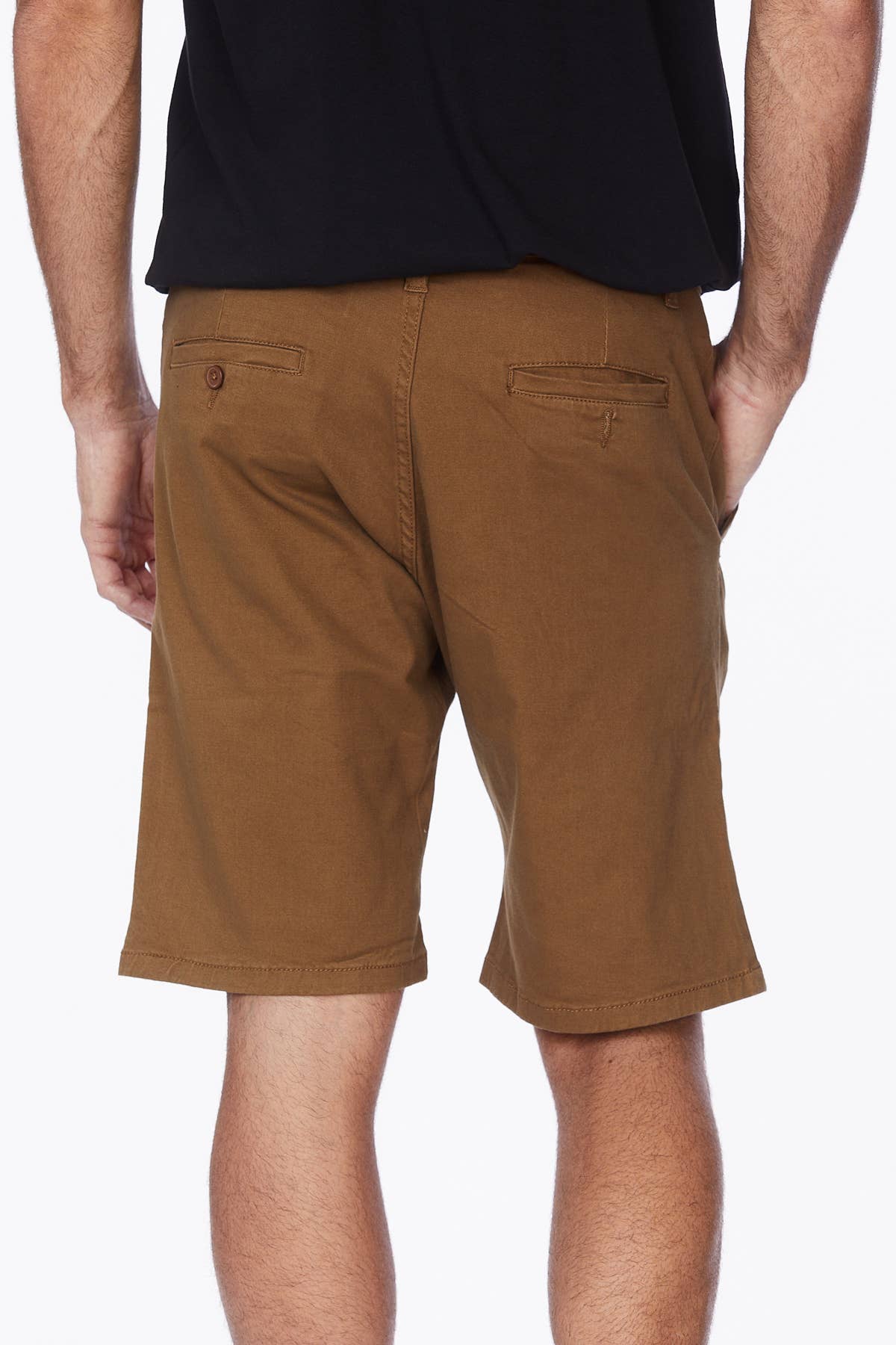 Men's Twill Summer Stretch 4 Pocket Chino Shorts - Tobacco - Vault Board Shop Hawk's Bay