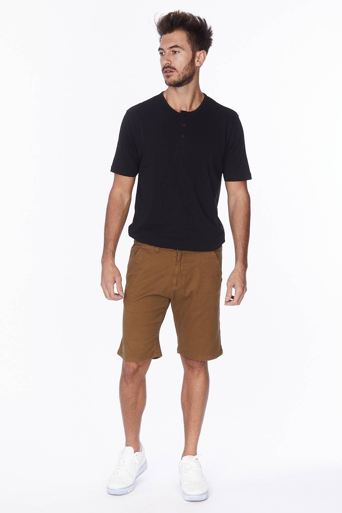 Men's Twill Summer Stretch 4 Pocket Chino Shorts - Tobacco - Vault Board Shop Hawk's Bay