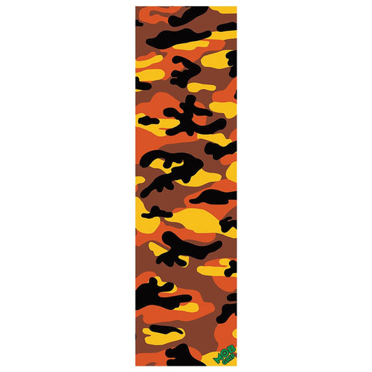 Mob Camo Griptape Sheet 9" x 33" - Orange - Vault Board Shop Mob