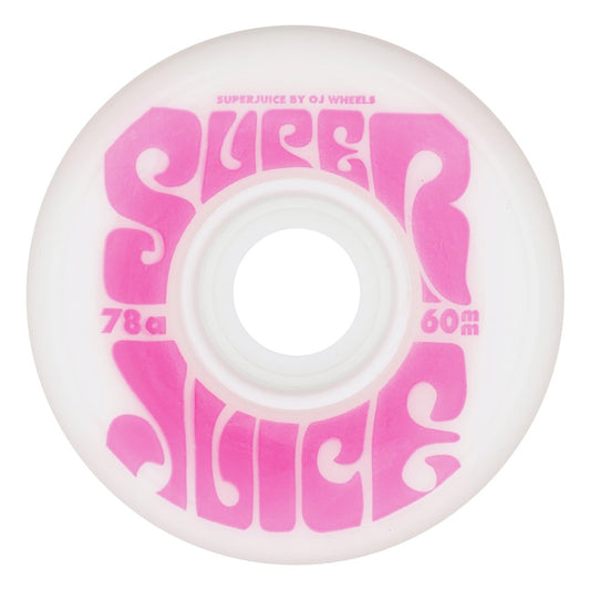 OJ Super Juice Wheels 78a White - 60mm - Vault Board Shop OJ