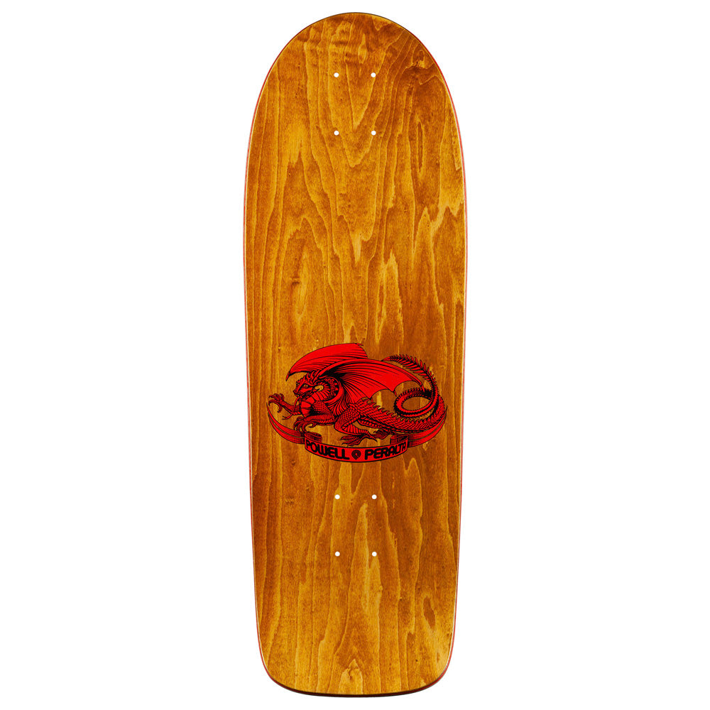 Powell-Peralta OG Skull & Sword Reissue Skateboard Deck Honey Brown Stain - 10"