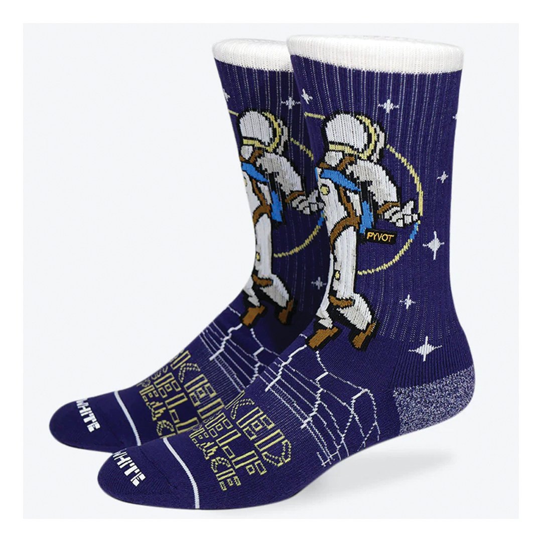 Pyvot I Asked Myself for Peace Socks - Blue/ Multi - Vault Board Shop Pyvot