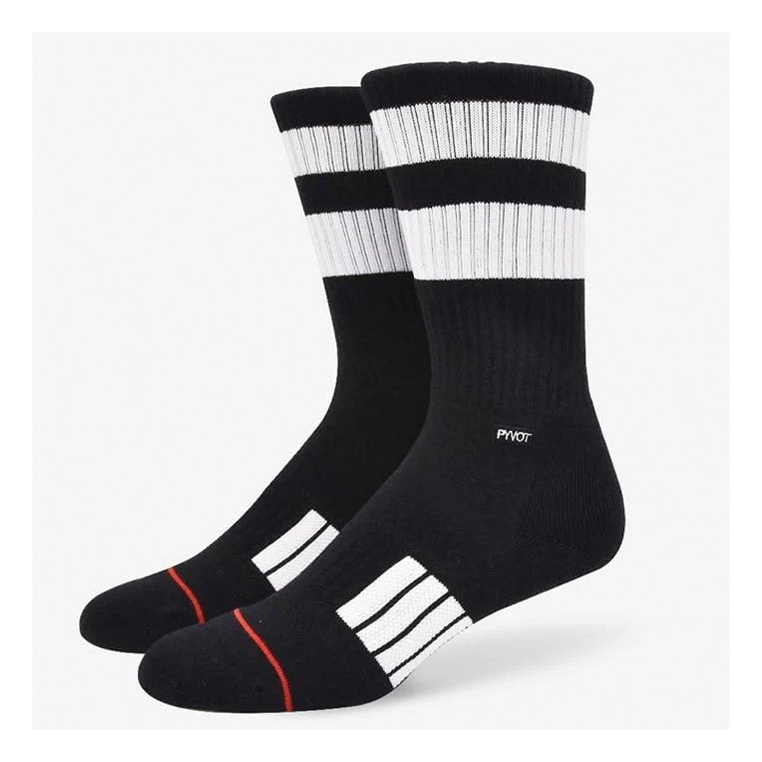 Pyvot Vinci Socks - Black/ White - Vault Board Shop Pyvot