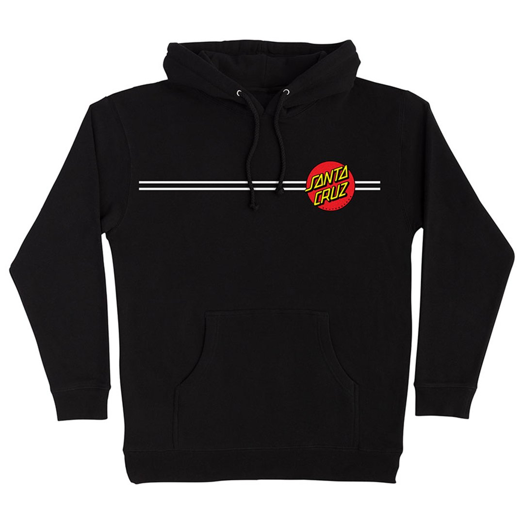 Santa Cruz Classic Dot Heavyweight Hoodie - Black - Vault Board Shop Santa Cruz