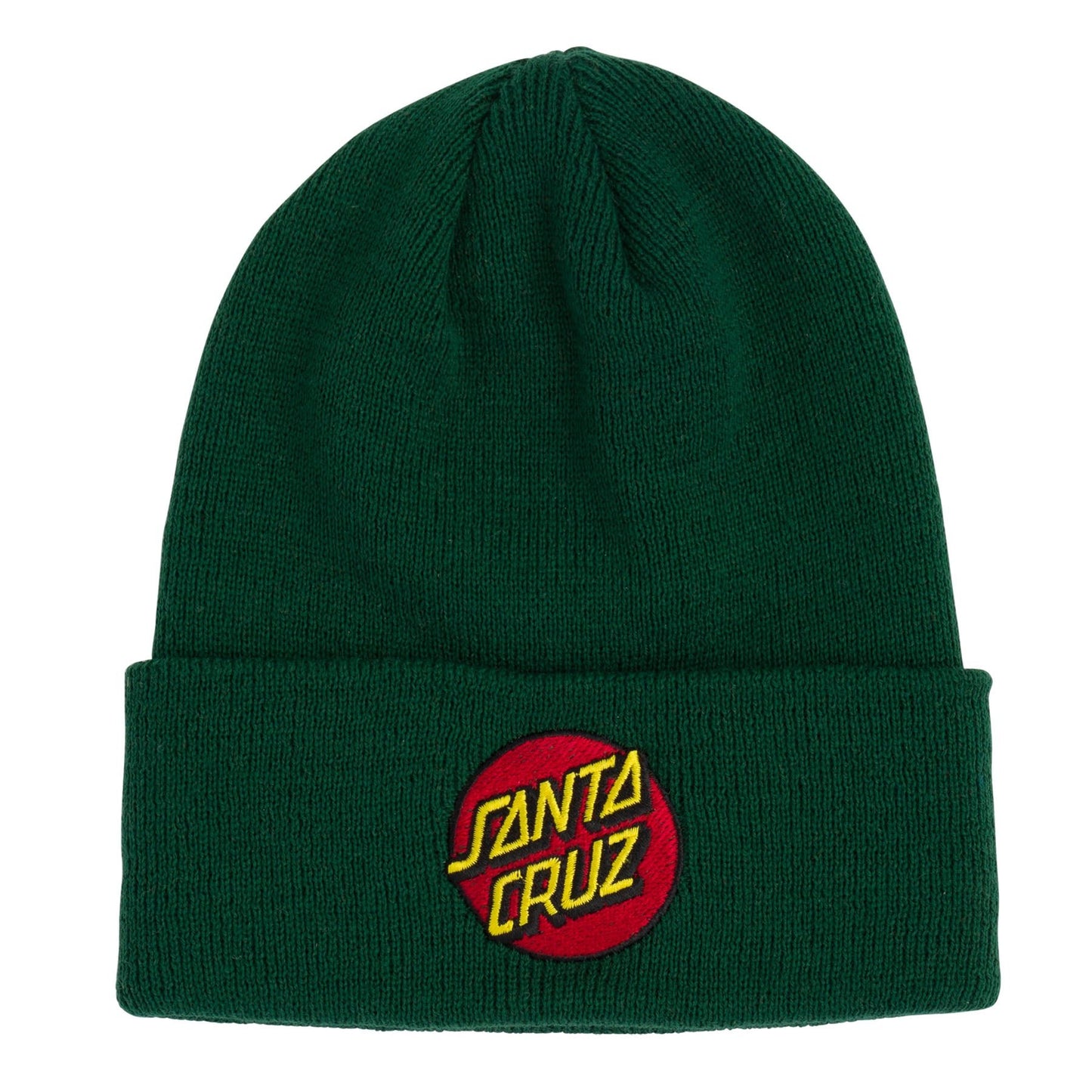 Santa Cruz Classic Dot Long Shoreman Beanie - Dark Green - Vault Board Shop Santa Cruz