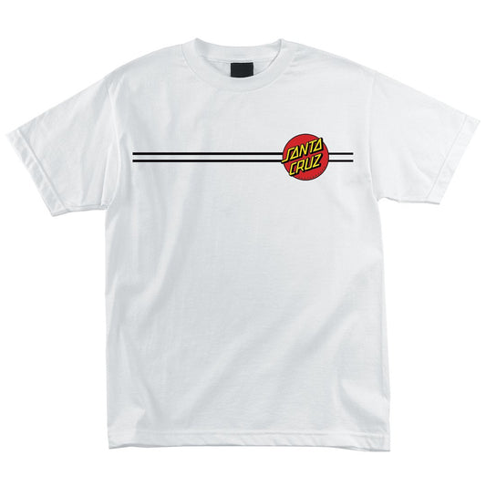 Santa Cruz Classic Dot T - Shirt - White - Vault Board Shop Santa Cruz