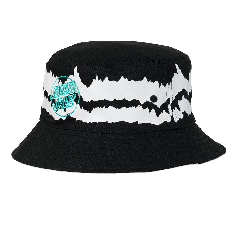 Santa Cruz Mini Opus Bucket Reversible Hat - Black/ Tie Dye - Vault Board Shop Santa Cruz
