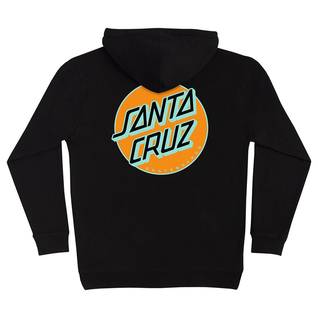 Santa Cruz Other Dot Heavyweight Hoodie - Orange/Mint - Vault Board Shop Santa Cruz