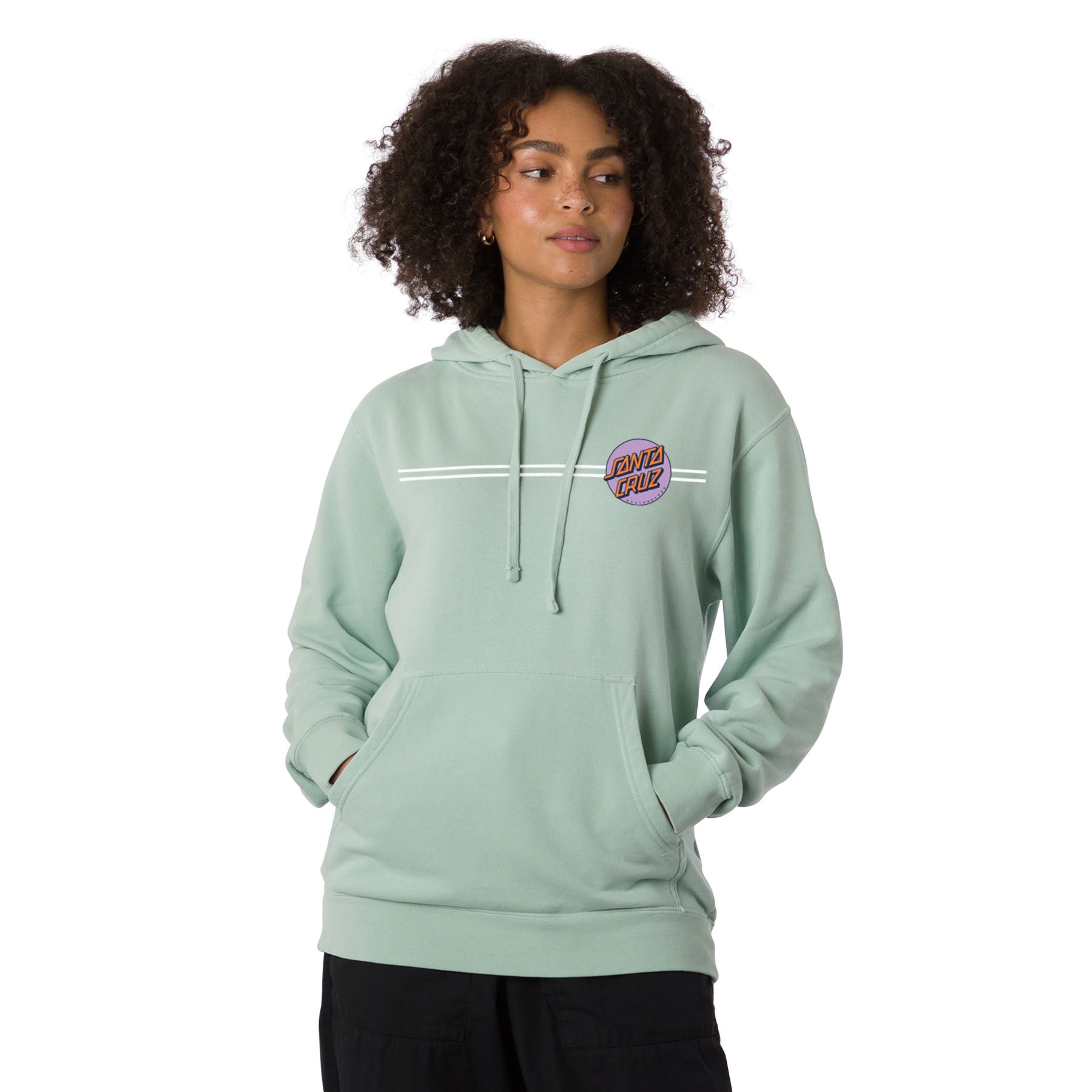 Santa Cruz Other Dot Relaxed Long Hoodie Women's - Dusty Blue - Vault Board Shop Santa Cruz