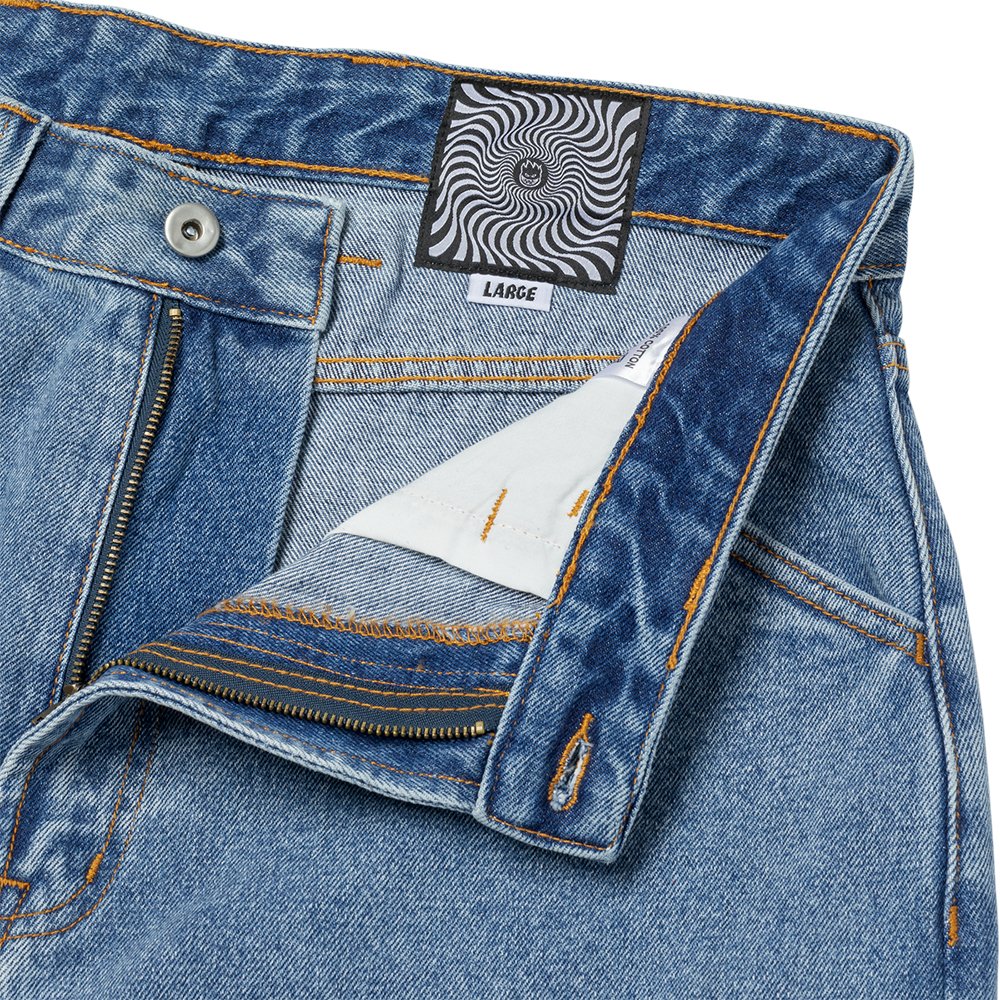 Spitfire Bighead Denim Pants - Stain Washed - Vault Board Shop Spitfire