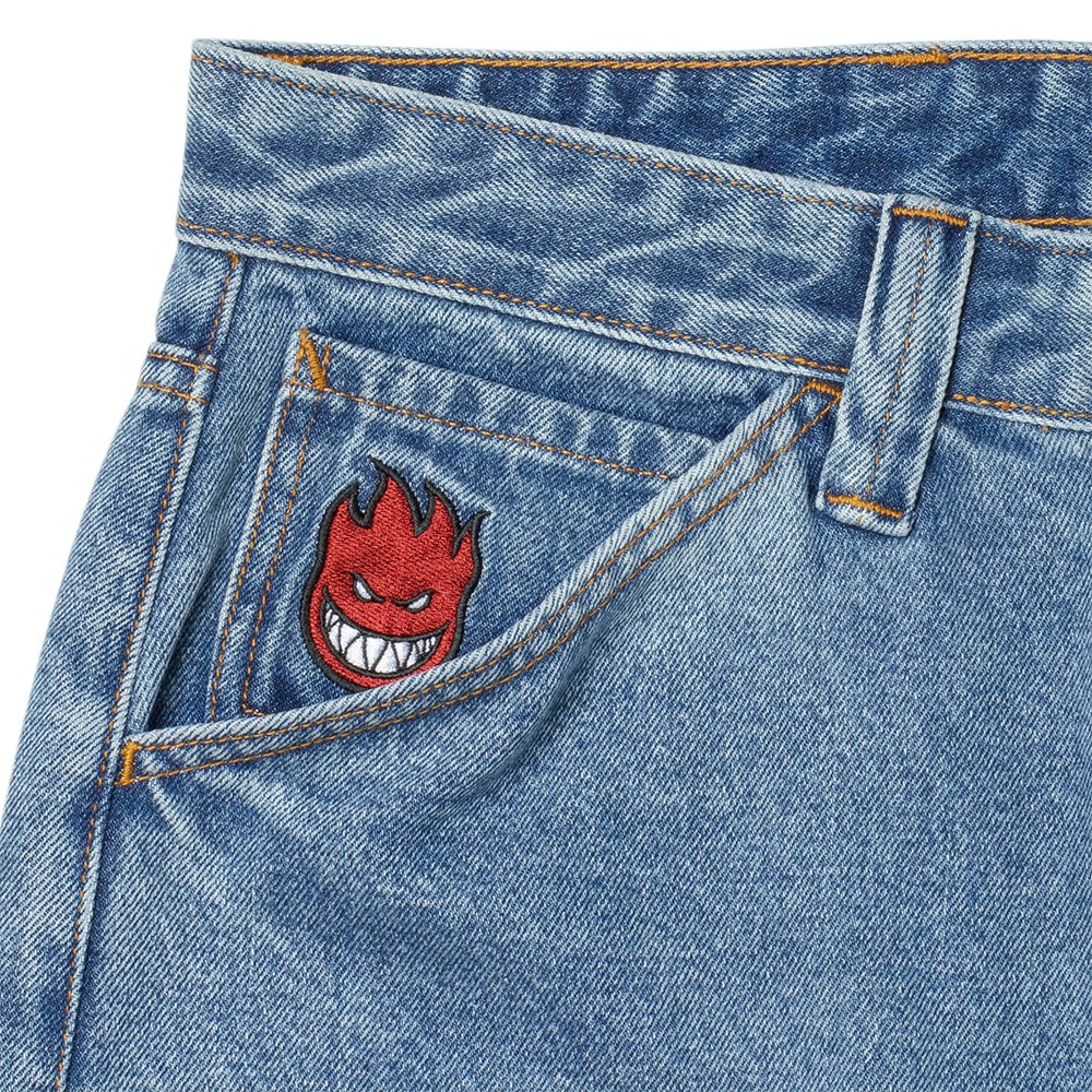 Spitfire Bighead Denim Pants - Stain Washed - Vault Board Shop Spitfire