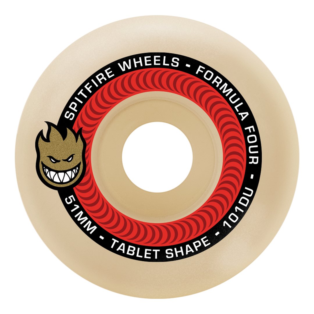 Spitfire F4 Tablets Natural 101d - 54mm - Vault Board Shop Spitfire