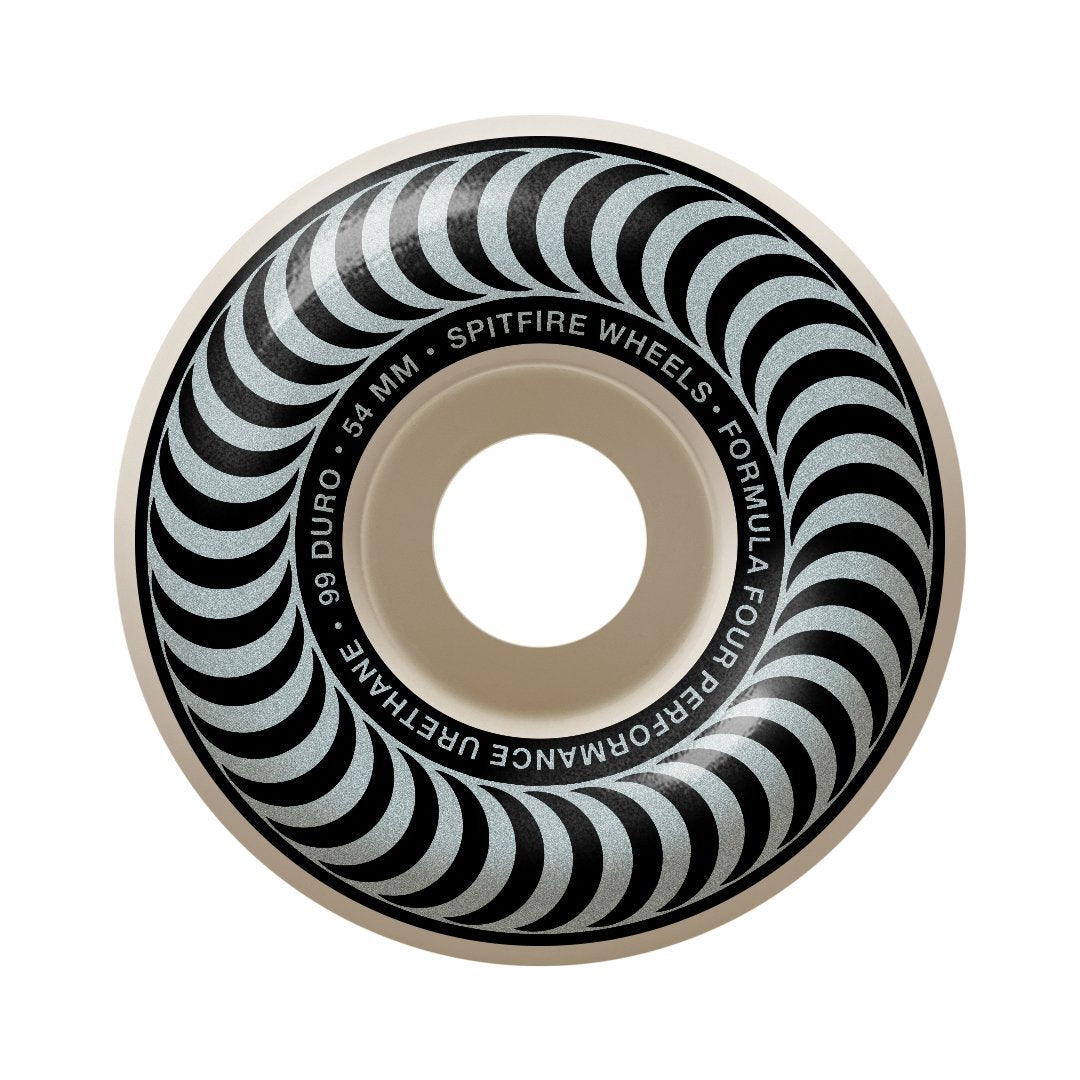 Spitfire Formula 4 Classic Silver 101d - 54mm - Vault Board Shop Spitfire