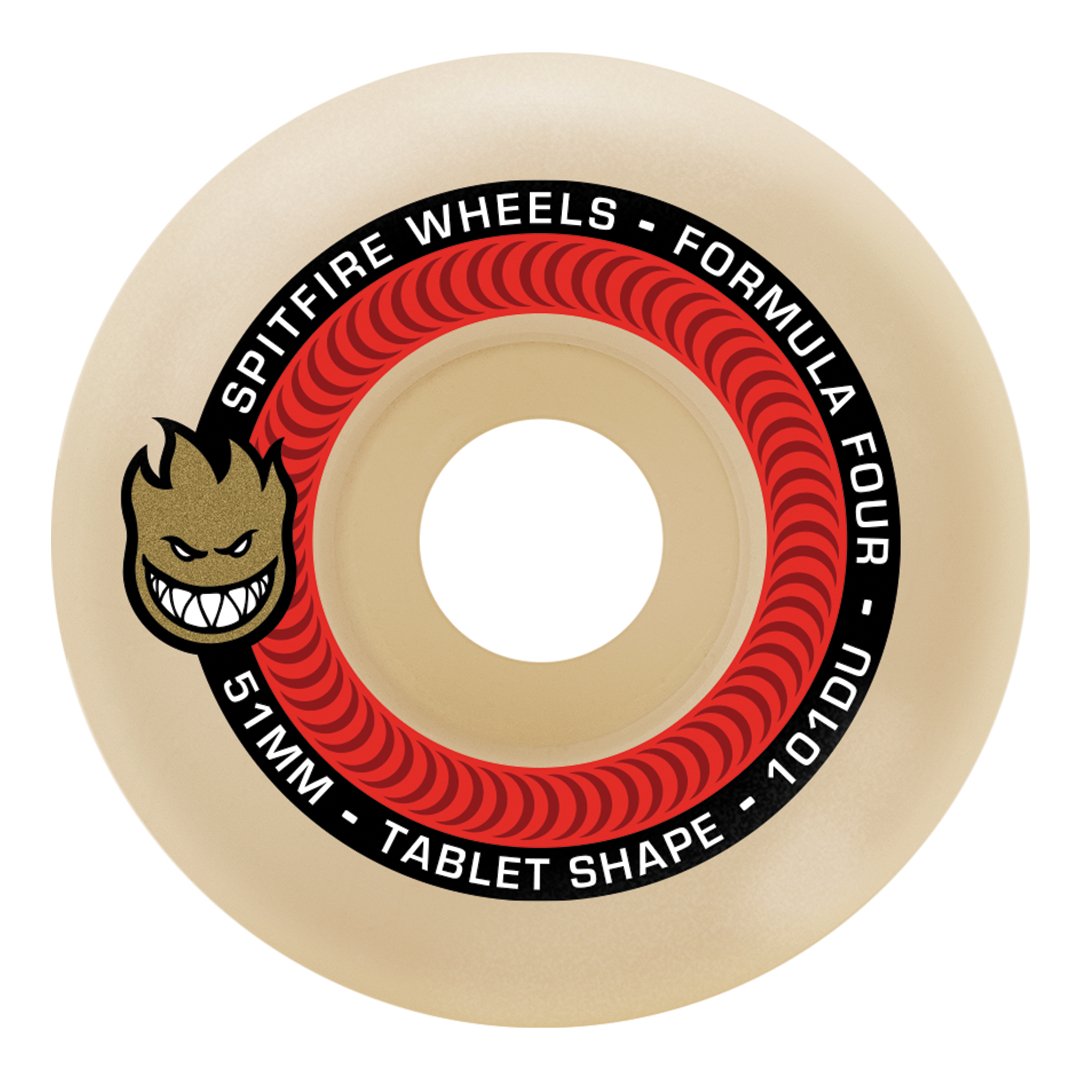 Spitfire Formula 4 Tablets Natural 101d - 52mm - Vault Board Shop Spitfire