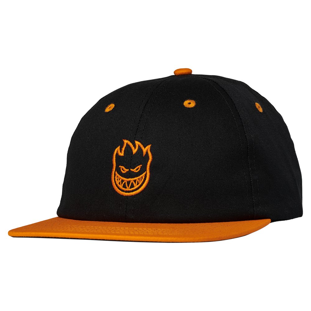 Spitfire Lil Bighead Strapback Hat - Black/ Orange - Vault Board Shop Spitfire