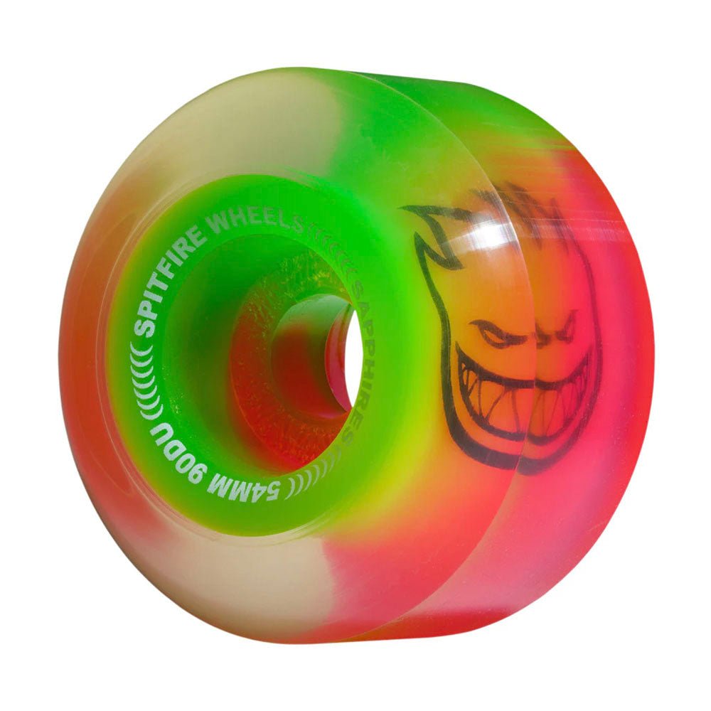 Spitfire Sapphires 90d Pink/Green - 54mm - Vault Board Shop Spitfire