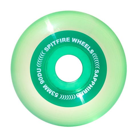 Spitfire Sapphires Clear/Green 90D - 53mm - Vault Board Shop Spitfire