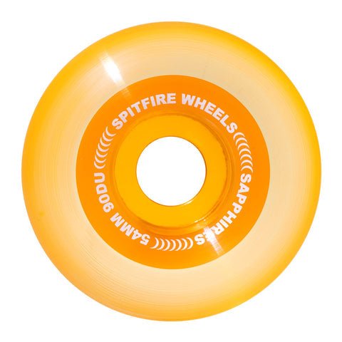 Spitfire Sapphires Clear/Orange 90D - 54mm - Vault Board Shop Spitfire