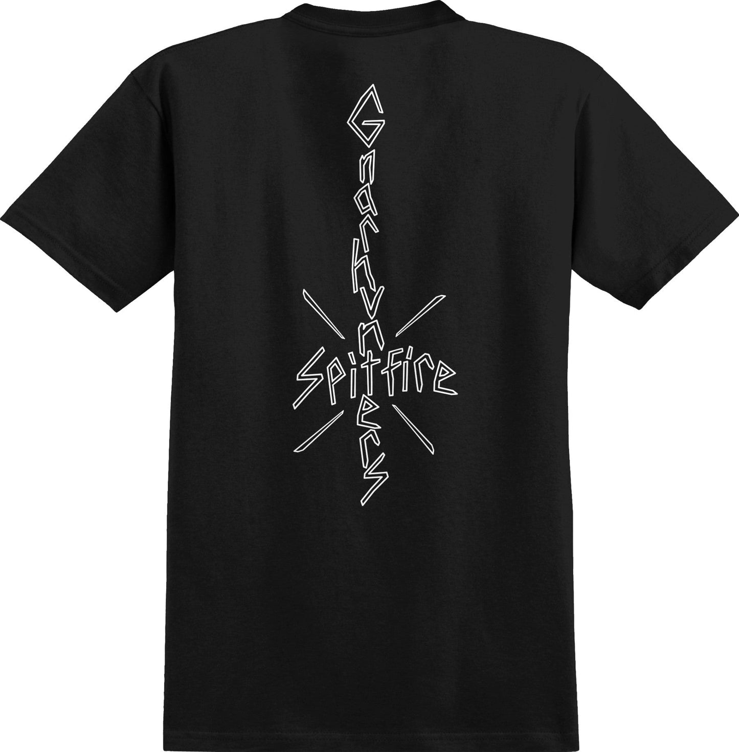 Spitfire X Gnarhunters Tee - Black - Vault Board Shop Spitfire