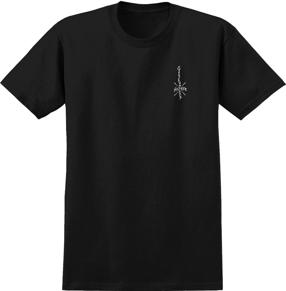 Spitfire X Gnarhunters Tee - Black - Vault Board Shop Spitfire