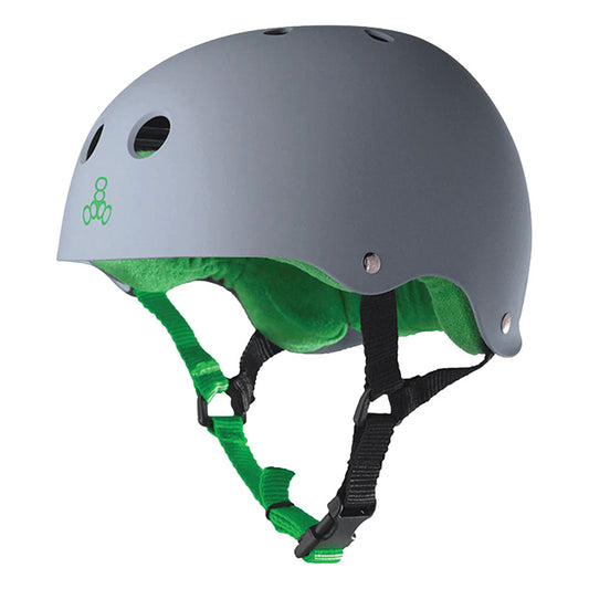 T8 Helmet Carbon Matte/ Green Liner - Size Medium