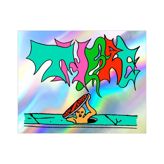 There Sidewalk Holo Sticker 5" - Vault Board Shop There Skateboards