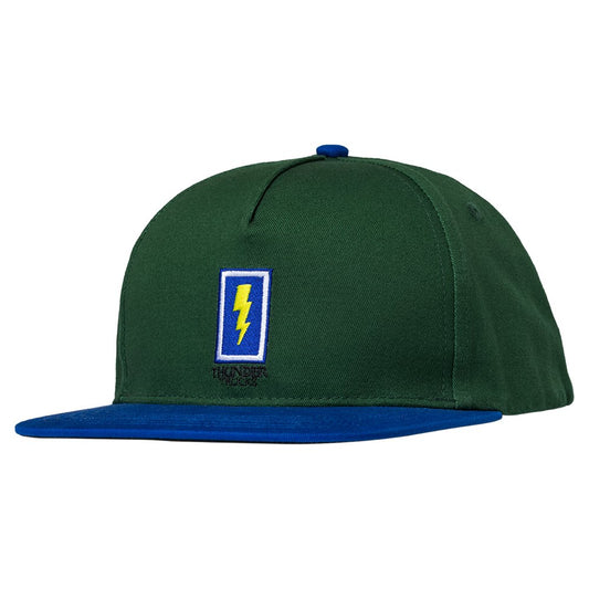 Thunder ADJ Boxed Bolt Snapback Hat - Dark Green - Vault Board Shop Thunder