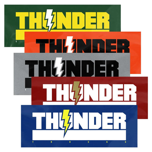 Thunder Varsity Sticker 6" - Multiple Colors - Vault Board Shop Thunder