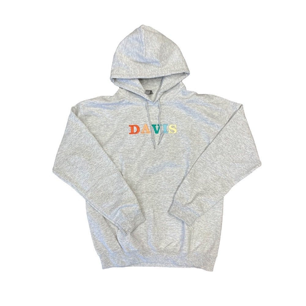 Vault Davis Embroidered Hoodie - Grey - Vault Board Shop Vault