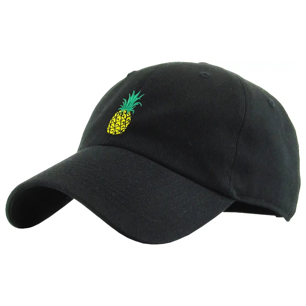 Vault Pineapple Embroidered Hat - Black - Vault Board Shop Vault
