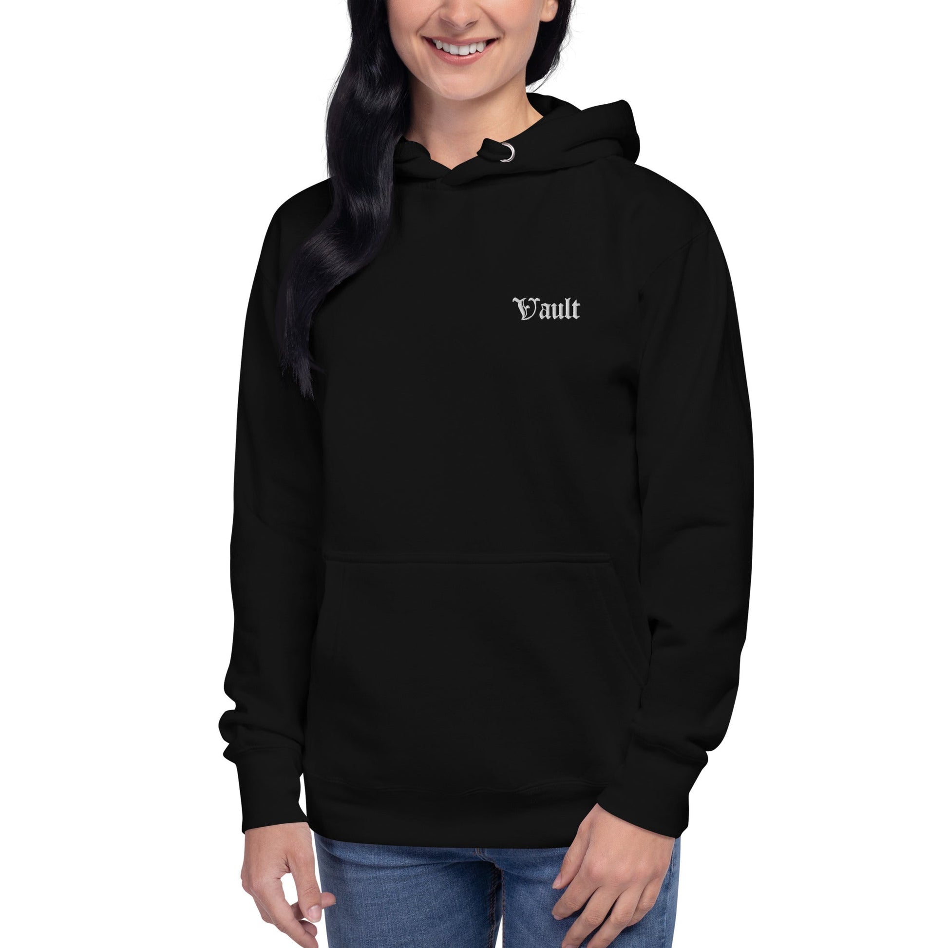 Vault Women's Old E Embroidered Hoodie - Multiple Colors - Vault Board Shop Vault Board Shop