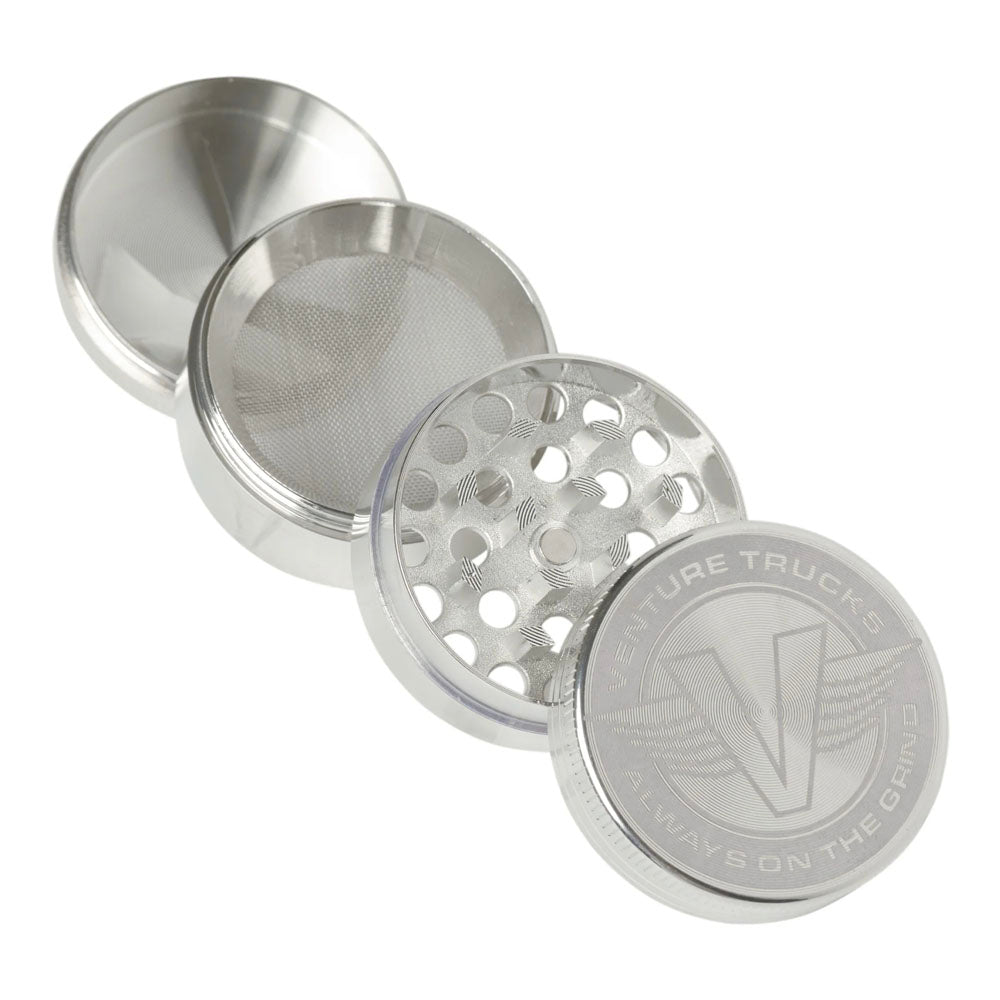 Venture Misc Wings Herb Grinder - Silver - Vault Board Shop Venture