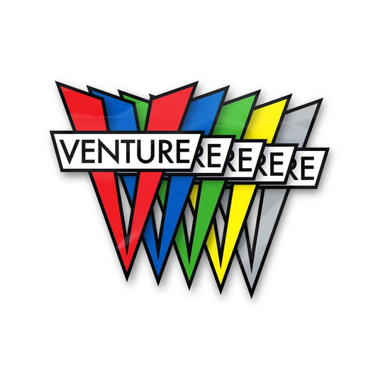 Venture V Diecut Sticker Medium 5" - Vault Board Shop Venture