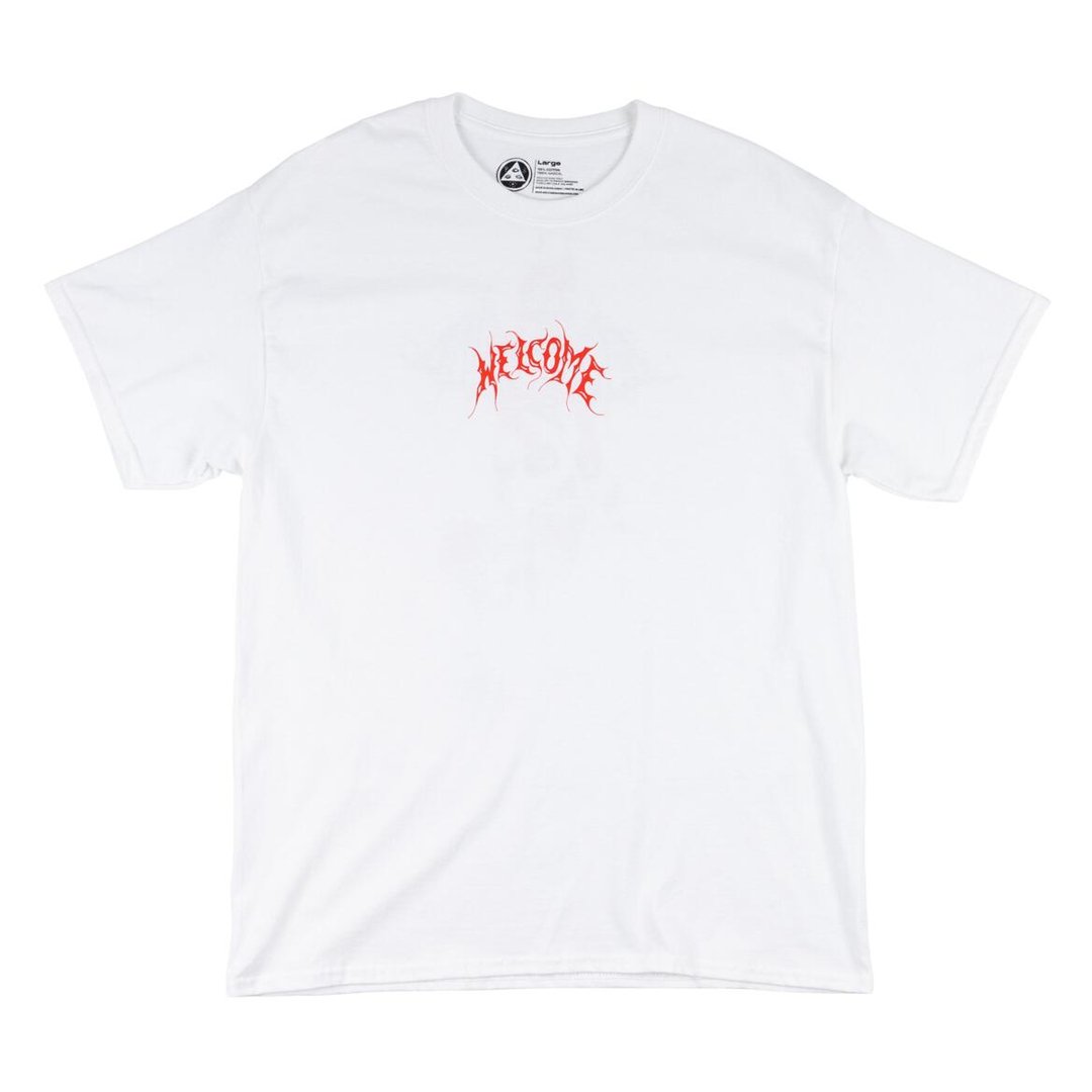 Welcome Angel Tee - White - Vault Board Shop Welcome