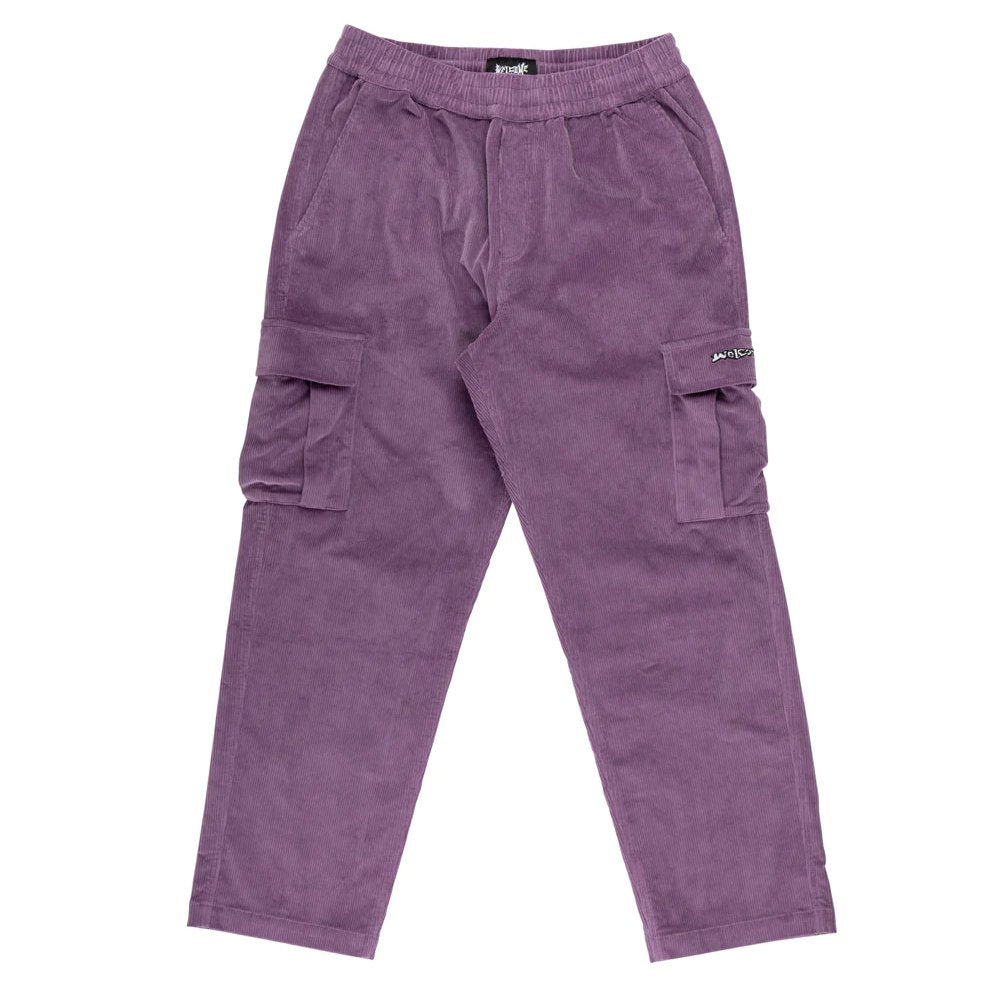 Welcome Chamber Corduroy Cargo Pant - Berry - Vault Board Shop Welcome