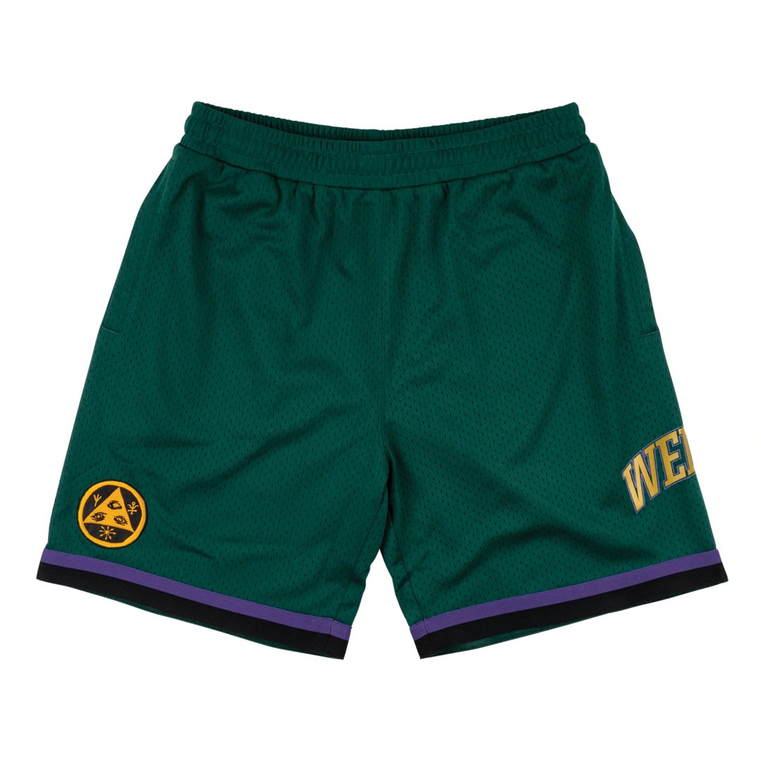 Welcome League Mesh Basketball Shorts - Forest - Vault Board Shop Welcome
