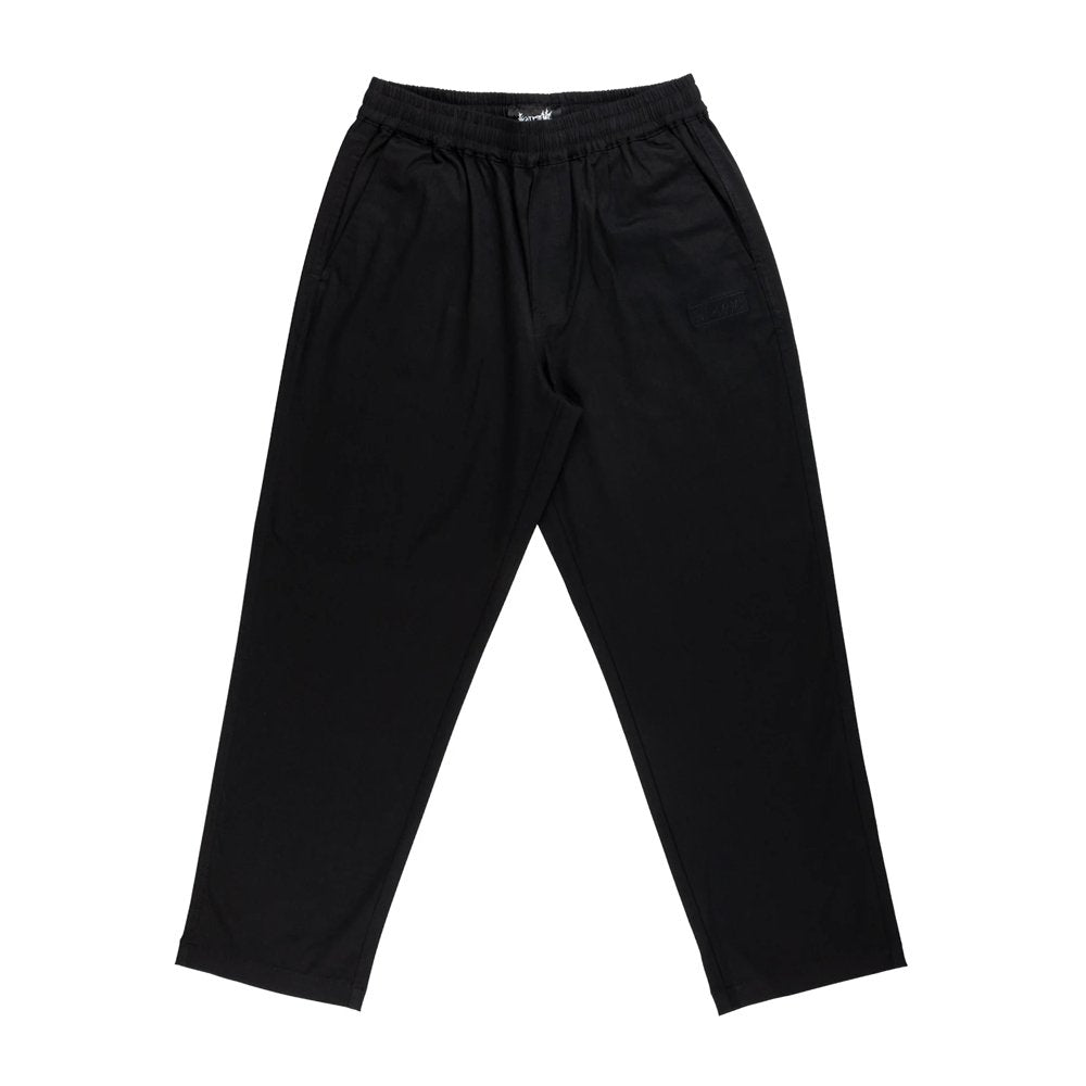Welcome Principal Twill Elastic Pant - Black - Vault Board Shop Welcome