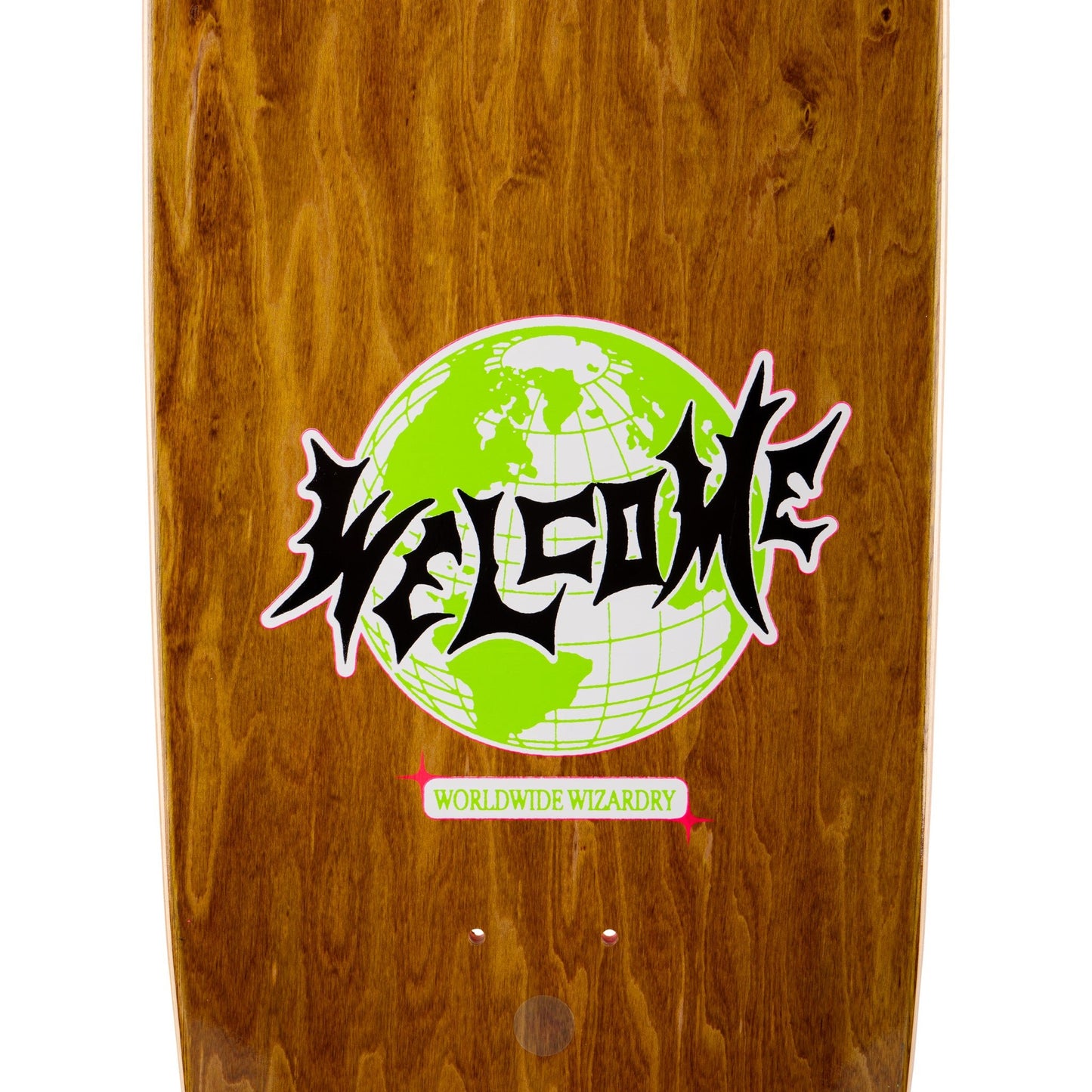 Welcome Sloth on Boline 2.0 Neon Pink Deck - 9.5" - Vault Board Shop Welcome