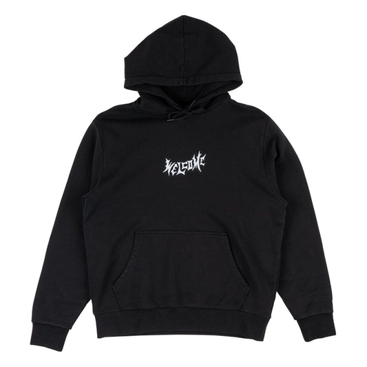 Welcome Vamp Pigment - Dyed Hoodie - Black - Vault Board Shop Welcome