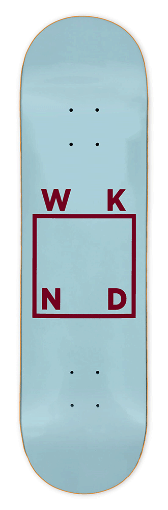 WKND Logo Deck Sky Blue - 8.75"