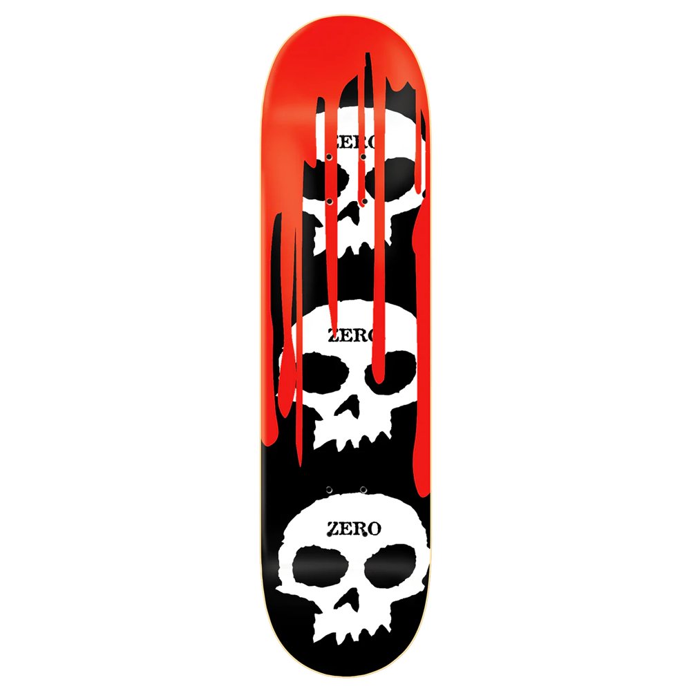 Zero 3 Skull Blood Deck - 8.25" - Vault Board Shop Zero